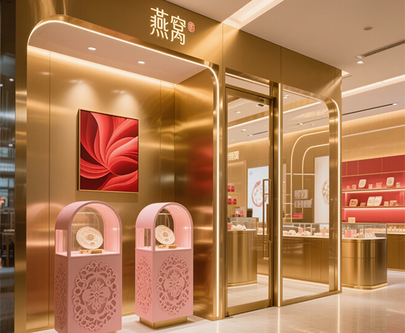 厦门燕窝连锁店空间设计、厦门燕窝专卖店空间设计、厦门燕窝连锁专卖店空间设计